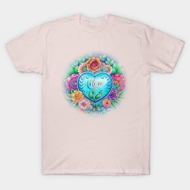 Mother's Day Celebration: A Heartfelt Surprise Filled with Floral Love for Your Mom T-Shirt by MusicianCatsClub